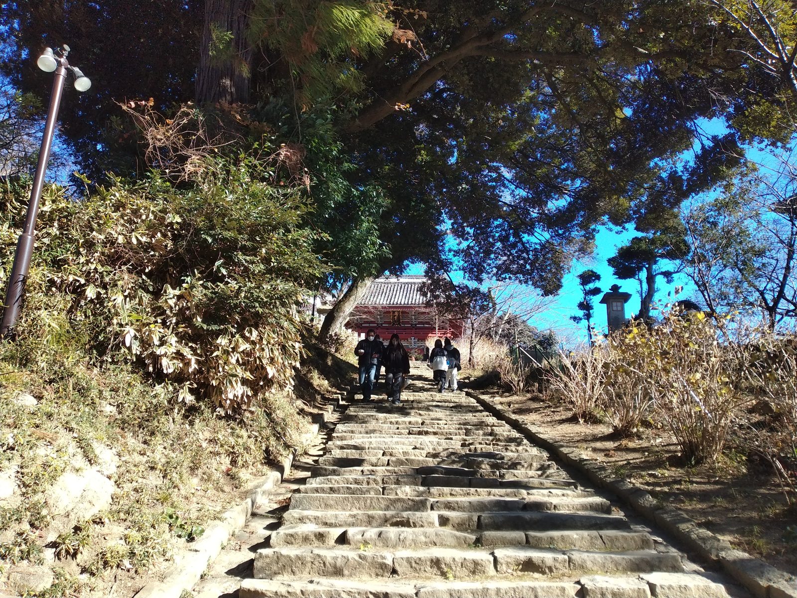 雨引観音の参道の石段