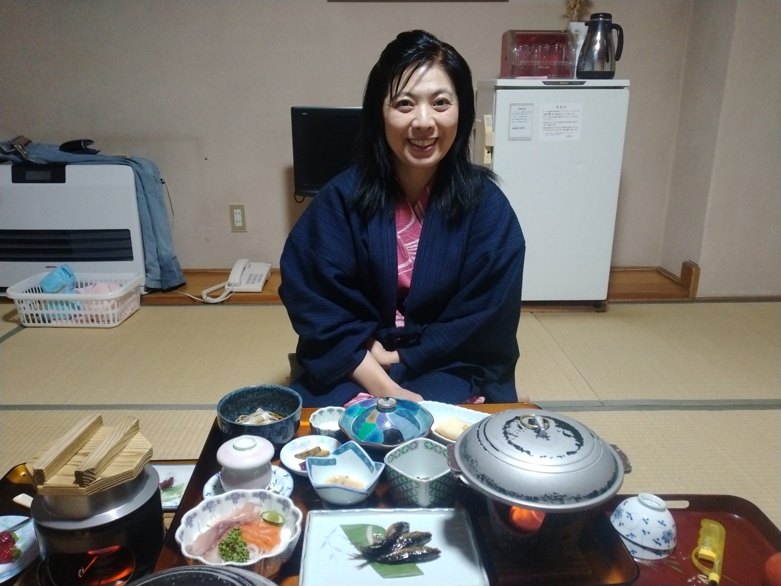 銀山温泉の宿の夕食