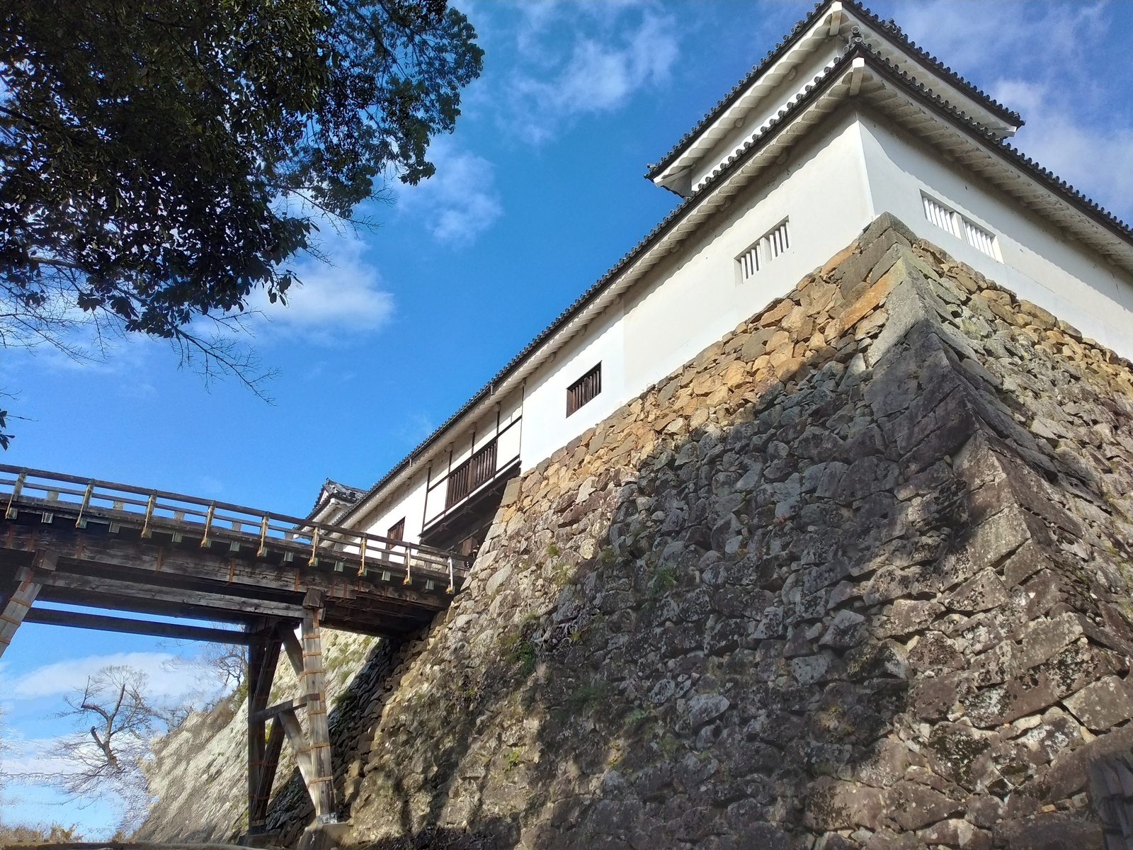 彦根城の天秤櫓と廊下橋