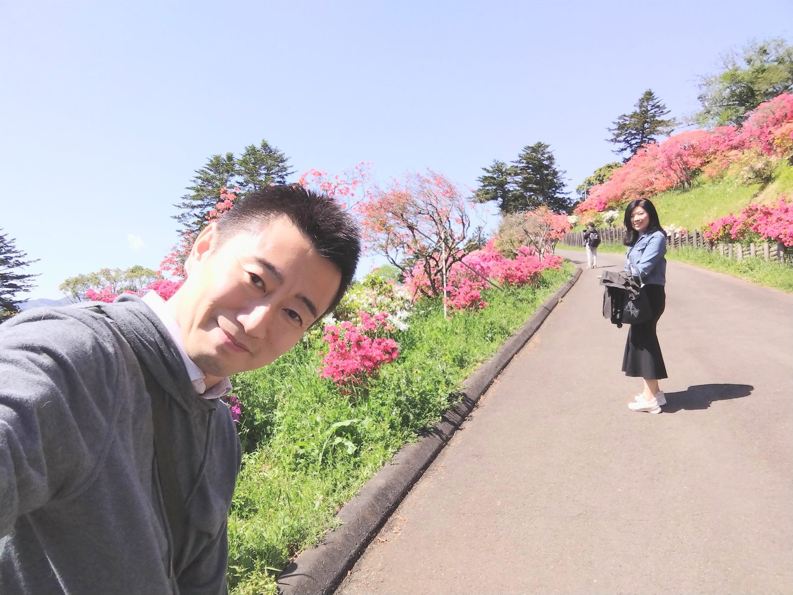 笠間つつじ公園で