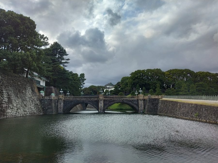 皇居 二重橋と伏見櫓