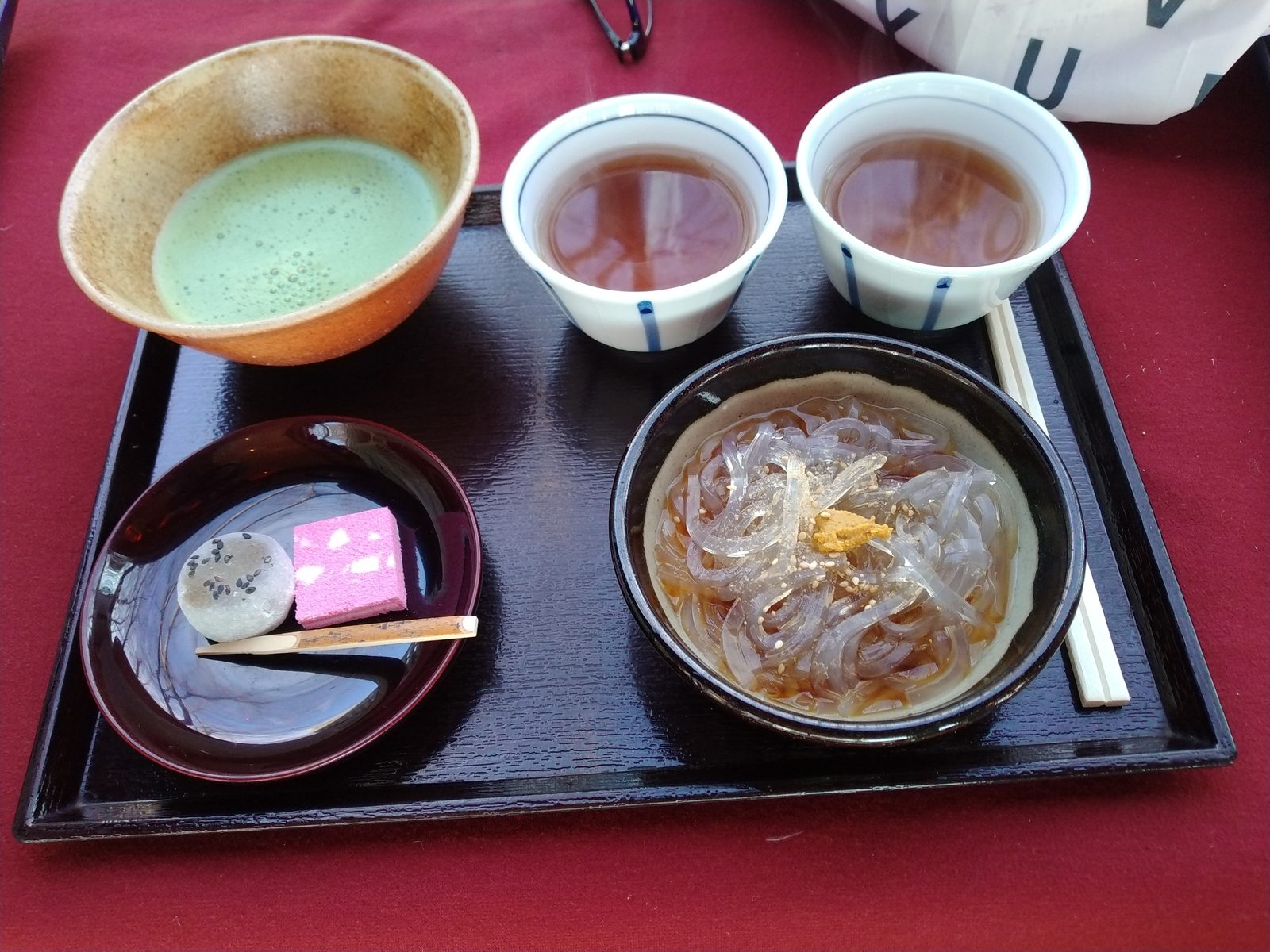 清水門前でのおやつ