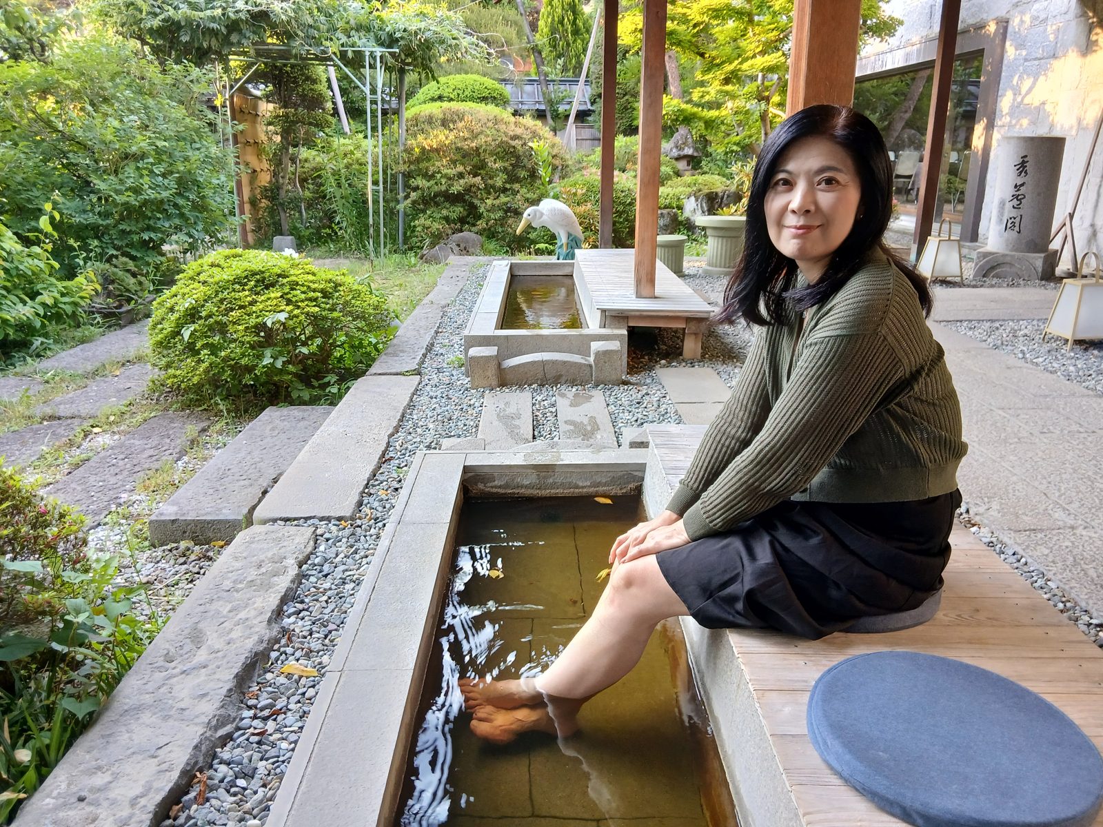 宿の足湯
