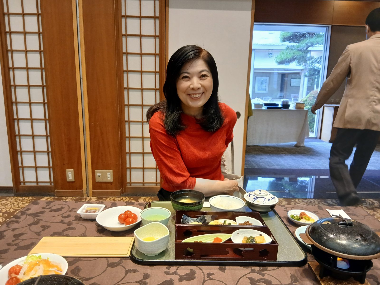 宿の朝食