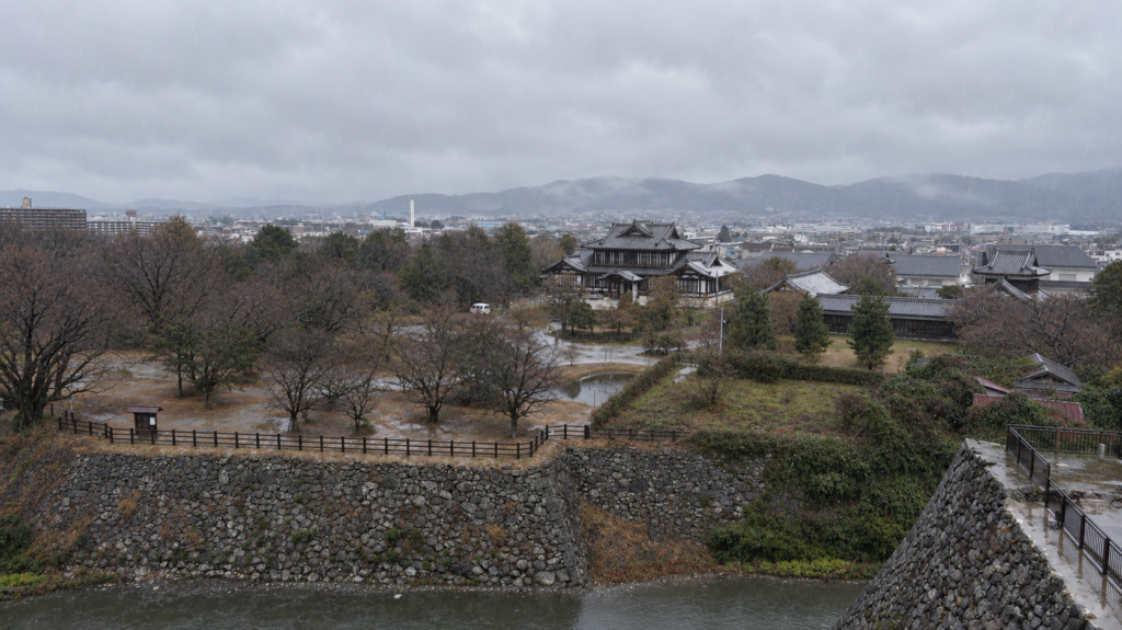 郡山城 天守台からの眺め