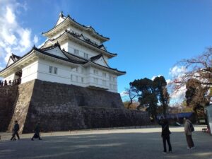 小田原城の天守と石垣