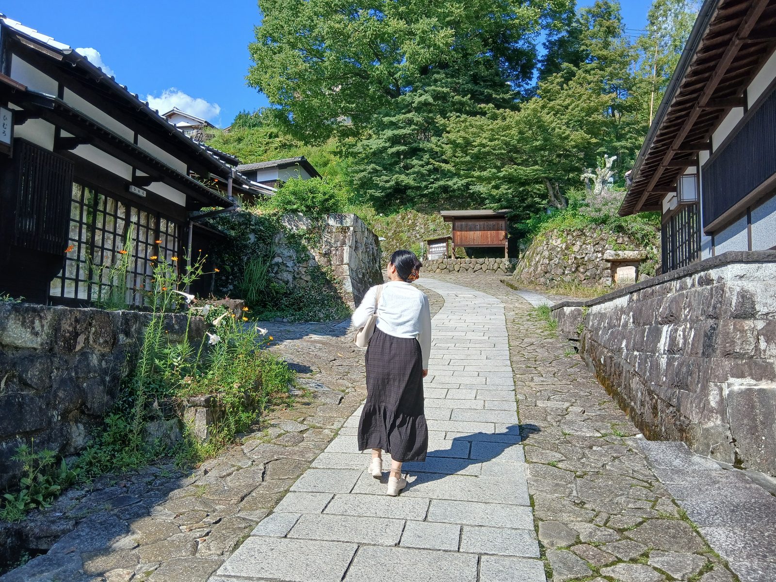 坂を上っていく