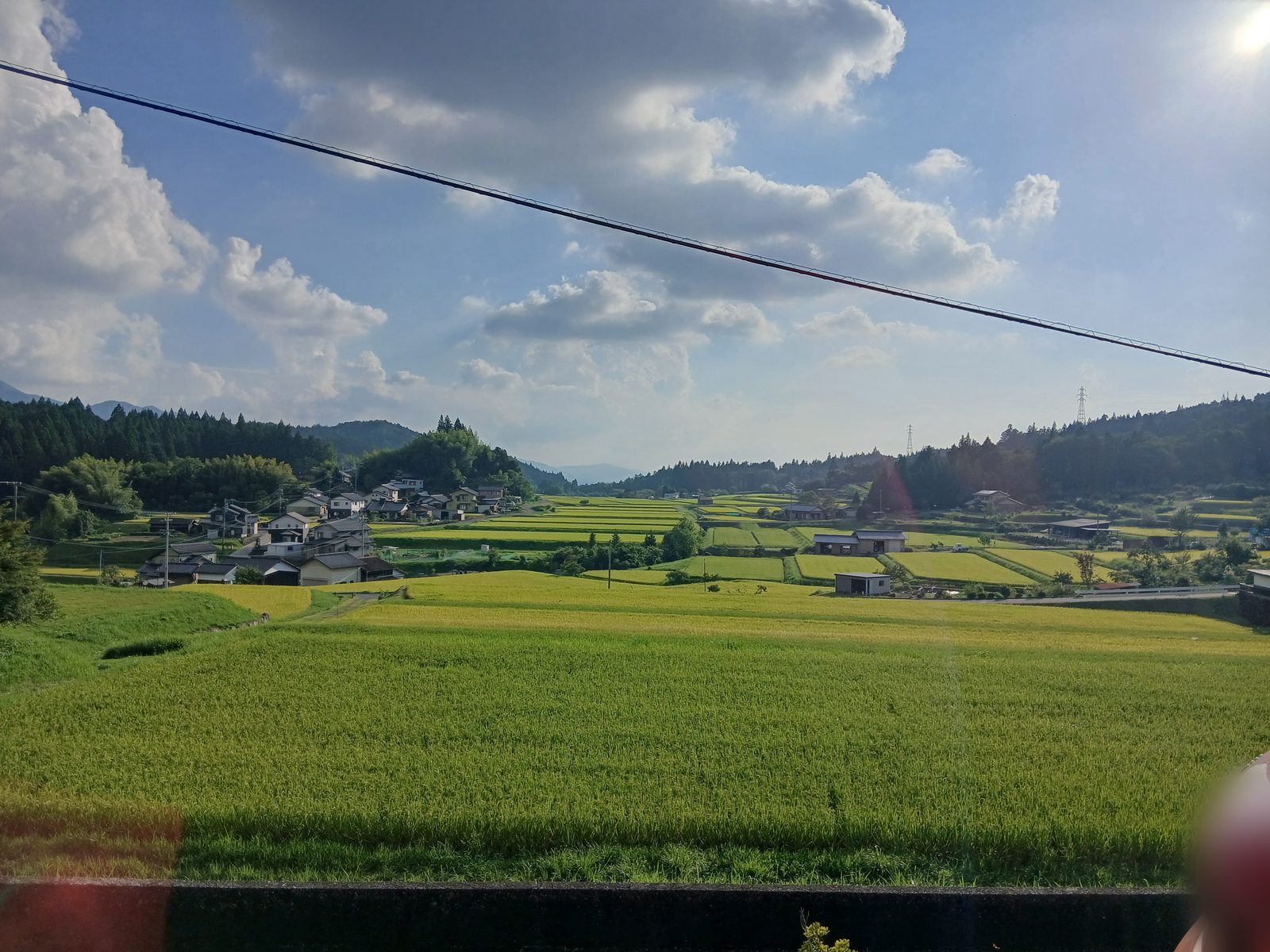 馬籠から見た田園