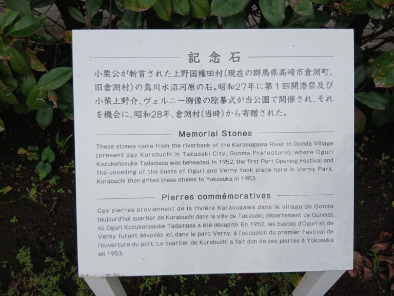 記念石の説明板