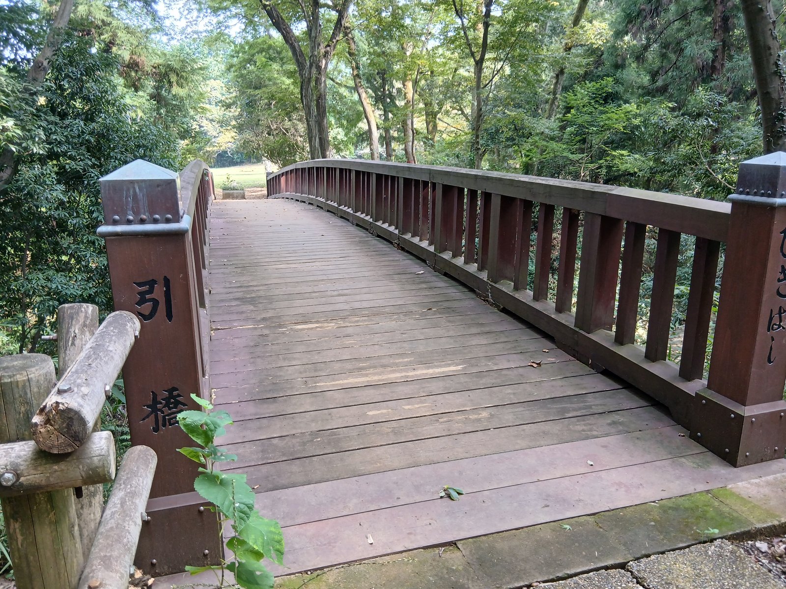 滝山城跡の引橋
