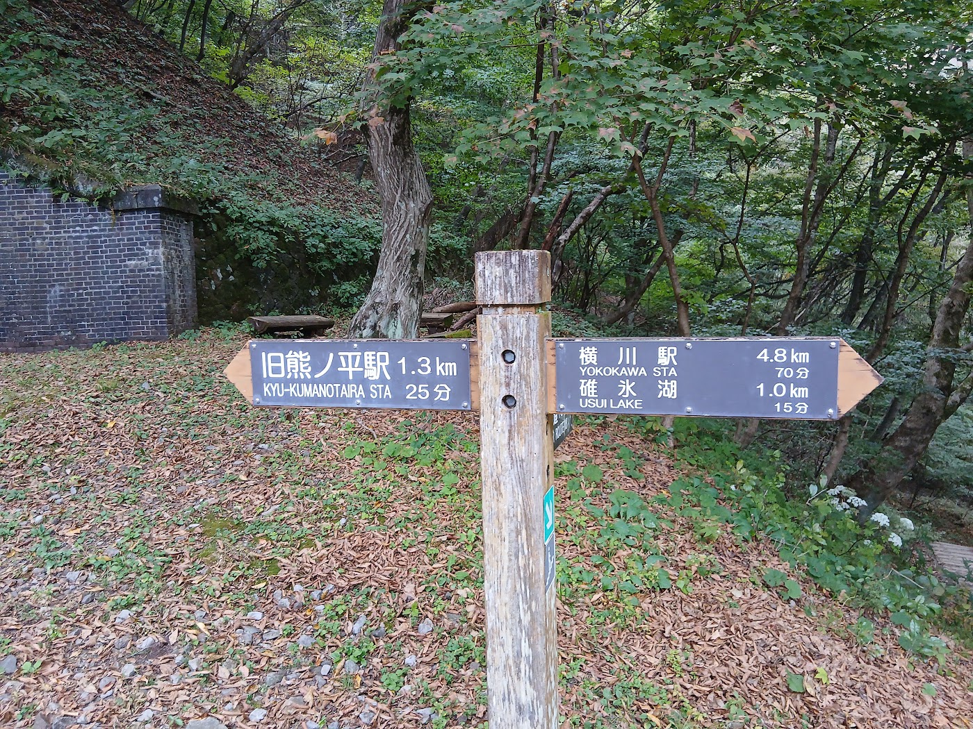 アプトの道の道標